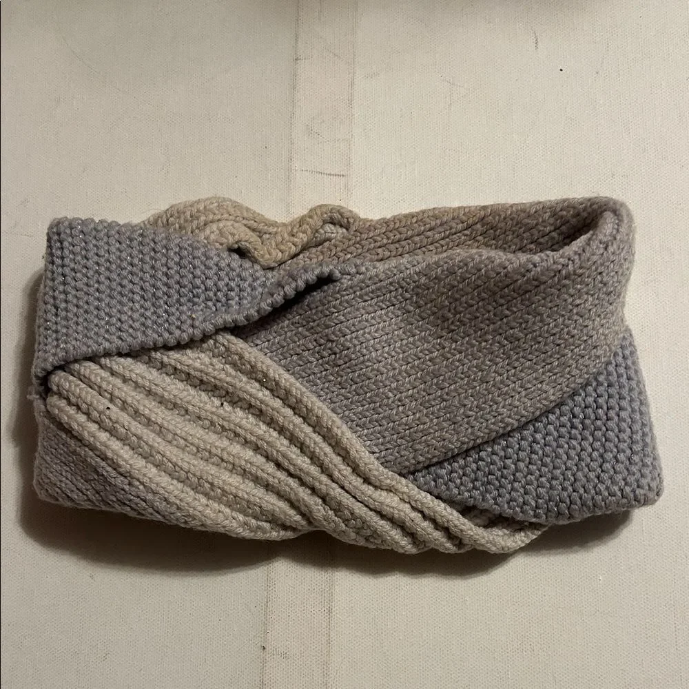lululemon athletica Gray and Cream Knit Headband